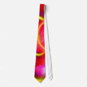 Originele Rood Roze Geel Abstracte Kunst Stropdas (Voorkant)