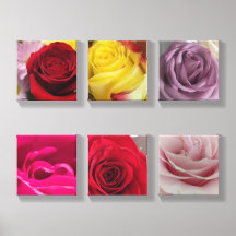 Originele Roos Foto Roos Bloemstuk Canvas Muur Kun