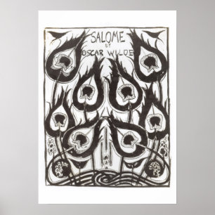 Originele schets voor de afdekking van "Salome" do Poster