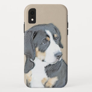 Originele Schildering van Bernese Berghond Pup - O iPhone XR Hoesje