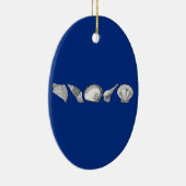 Originele Seashell Collectie Art Keramisch Ornament (Rechts)