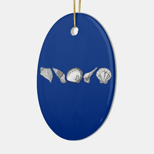 Originele Seashell Collectie Art Keramisch Ornament (Links)