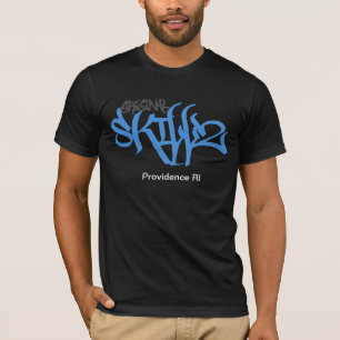 Originele Skillz-Logo (nieuw blauw) T-shirt