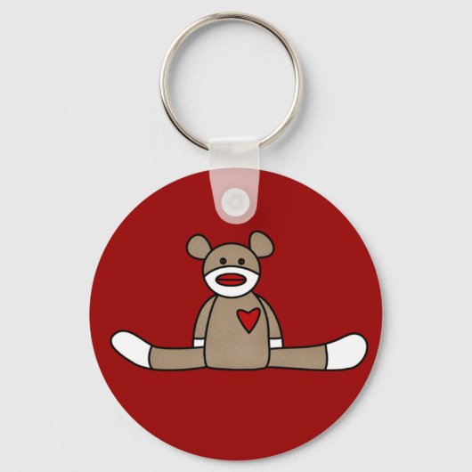 Originele Sock Monkey Tshirts en cadeaus Sleutelhanger (Voorkant)