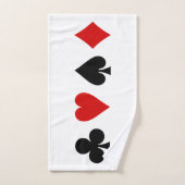 Originele speelkaarten Diamond Club Heart Spade Bad Handdoek (Handdoek)