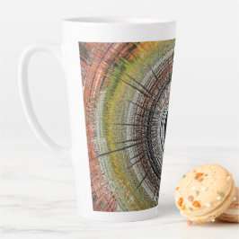 Originele spin art latte mok