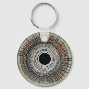 Originele spin art sleutelhanger