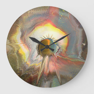 Originele spin kunst grote klok