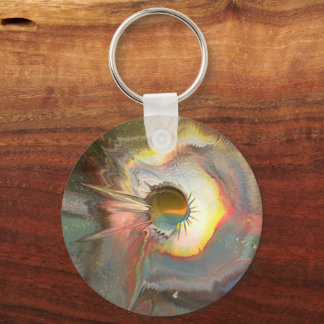 Originele spin kunst sleutelhanger