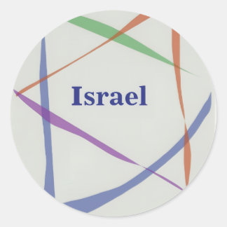 Originele Ster van David-ontwerp Ronde Sticker