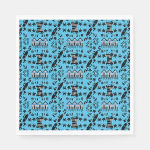 Originele strand zand en Zee thema Servet