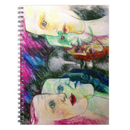 Originele superrealistische vormgeving voor kunst notitieboek