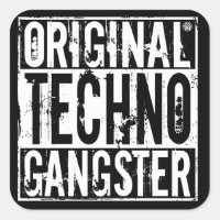 Originele Techno Gangster - Sticker