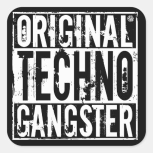 Originele Techno Gangster - Sticker
