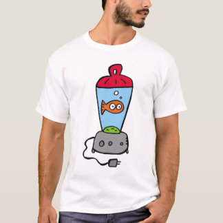 Originele Tickles Goldfish in een blender! T-shirt