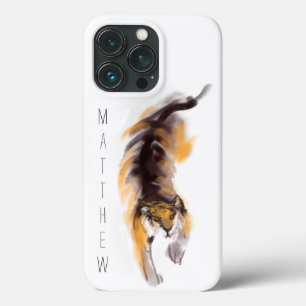 Originele tijgerschilderende Chinese Zodiac Birthd iPhone 13 Pro Hoesje