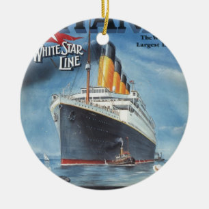 Originele titanische jaarposter 1912 keramisch ornament