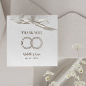 Originele trendy trouwringen dank u bruiloft 	rubberstempel