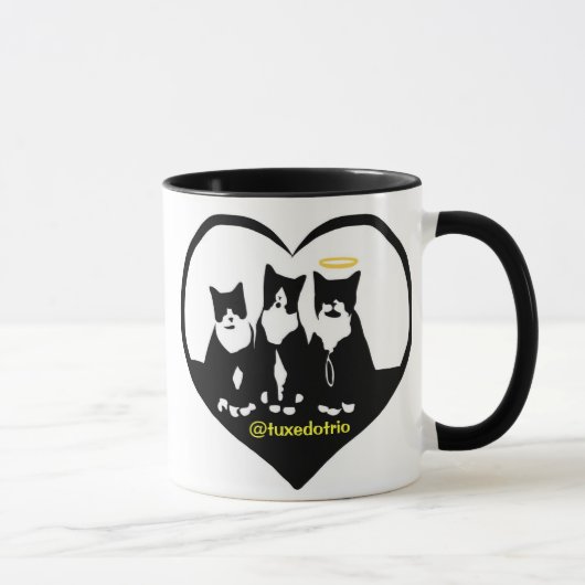 Originele TuxedoTrio Heart Mok (Rechts)