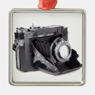 Originele vintage camera metalen ornament