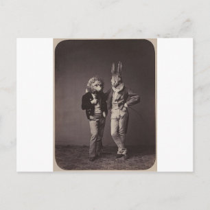 Originele vintage halloween's costumes foto 900's briefkaart