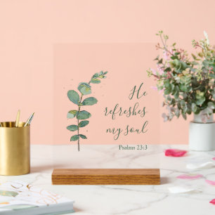 Originele Waterverf Bijbelvers Home Decor