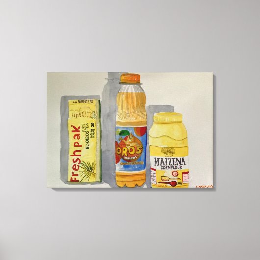 Originele Waterverf "Maizena, Oros & Freshpak" Canvas Afdruk (Voorkant)