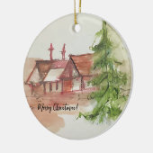 Originele waterverf schets keramisch ornament (Links)