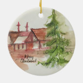 Originele waterverf schets keramisch ornament (Achterkant)