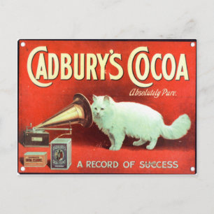 Originele wijnposter van Cadbury's cacao Briefkaart