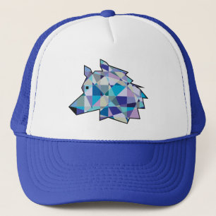 Originele Wolf Head grafische kunst Profiel Wolf Trucker Pet