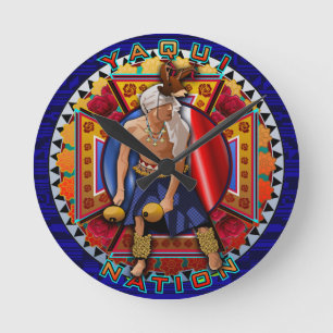 Originele Yaqui Nation Deer Dancer Ronde Klok