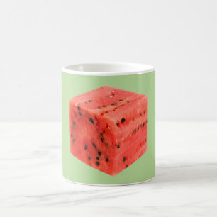 Originele, zoete, rode watermeloen keuken koffiemok