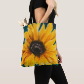 Originele zonnebloem Afdrukken op Canvas tas (Dichtbij)