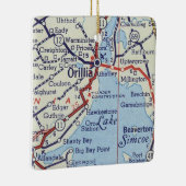 Orillia ON Map Keramisch Ornament (Rechts)