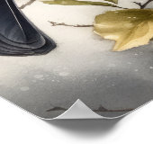 Oriole Oiseau Art Imprimer Poster (Coin)