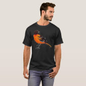 Oriole Oranje vogel T-shirt (Voorkant volledig)