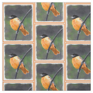Oriole Painting - Oorspronkelijke vogelkunst Stof
