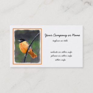 Oriole Painting - Oorspronkelijke vogelkunst Visitekaartje