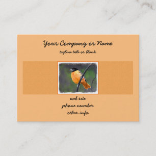Oriole Painting - Oorspronkelijke vogelkunst Visitekaartje
