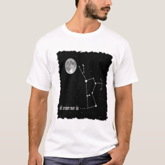 Orion-constellatie met volle maan t-shirt