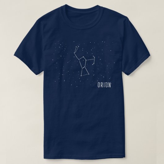 Orion Constellation Astronomie Design T-shirt (Design voorkant)