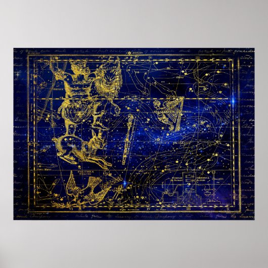 orion constellation poster (Voorkant)