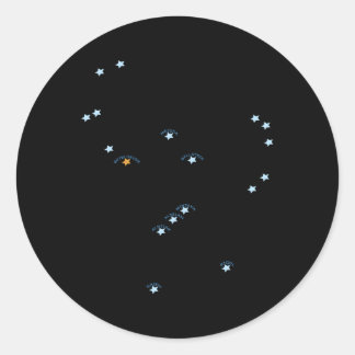 Orion Constellation Ronde Sticker
