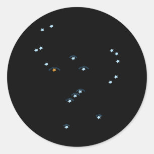 Orion Constellation Ronde Sticker