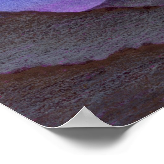 Orion- en Crescent Moon Mountains Poster (Hoek)