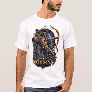 Orion Hemelse Jager Gouden Constellatie Mythe T-shirt