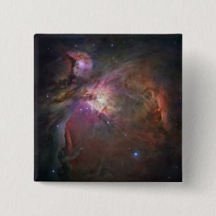 Orion Nebula 2 Vierkante Button 5,1 Cm