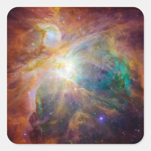 Orion Nebula 3 Vierkante Sticker (Voorkant)