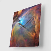 Orion Nebula Clock Vierkante Klok (Hoek)